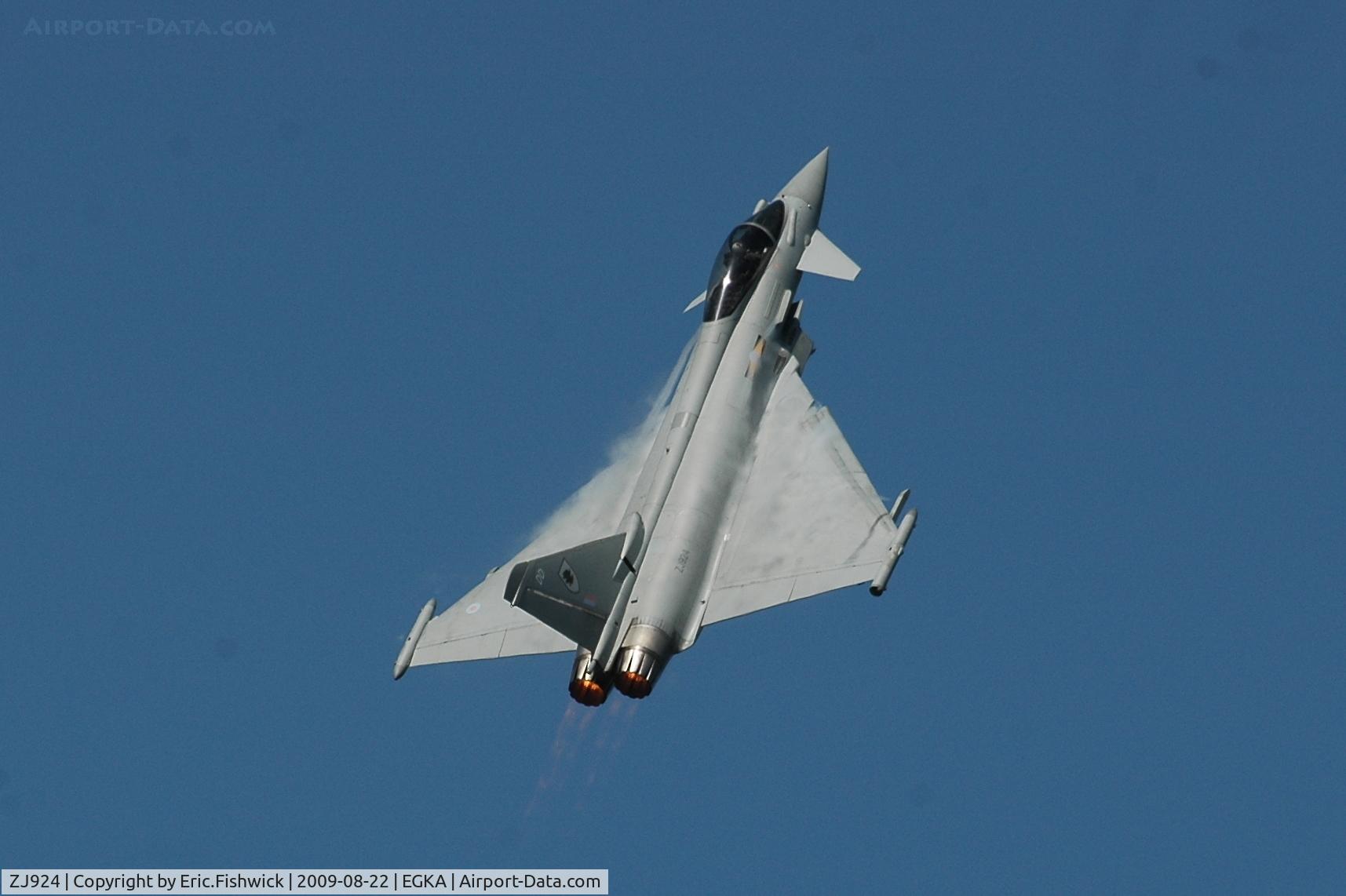 ZJ924, 2006 Eurofighter EF-2000 Typhoon FGR4 C/N 0077/BS015, ZJ924 at RAFA Battle of Britain Airshow, Shoreham Airport Aug 09