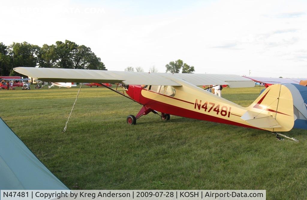 N47481, 1943 Taylorcraft DCO-65 C/N 5082, EAA Airventure 2009