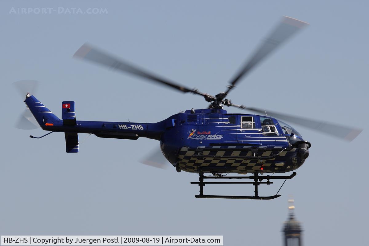 HB-ZHS, 1982 Eurocopter Bo-105CBS-4 C/N S-606, Red Bull Air Race Budapest 2009 - Eurocopter BO105CBS-4