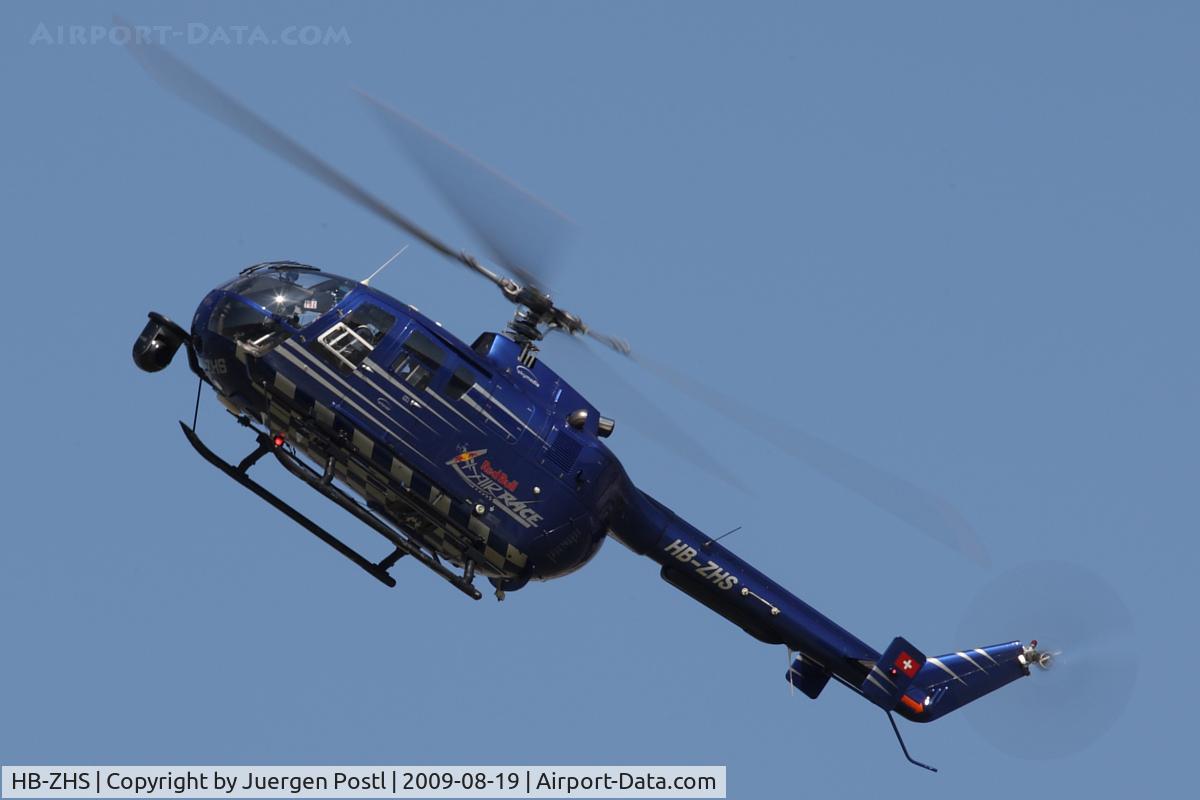 HB-ZHS, 1982 Eurocopter Bo-105CBS-4 C/N S-606, Red Bull Air Race Budapest 2009 - Eurocopter BO105CBS-4