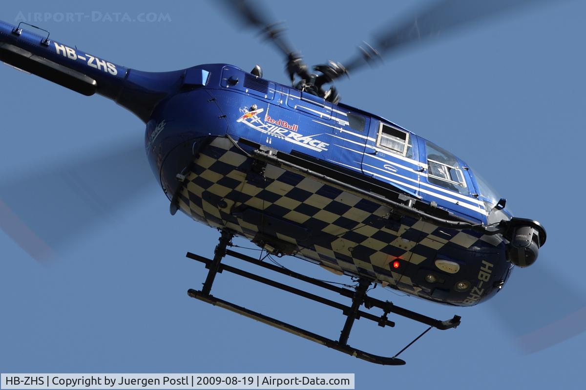 HB-ZHS, 1982 Eurocopter Bo-105CBS-4 C/N S-606, Red Bull Air Race Budapest 2009 - Eurocopter BO105CBS-4