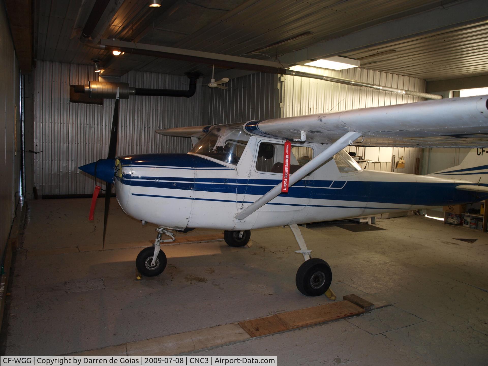 CF-WGG, 1967 Cessna 150G C/N 15067118, Hangered in Brampton Ontario