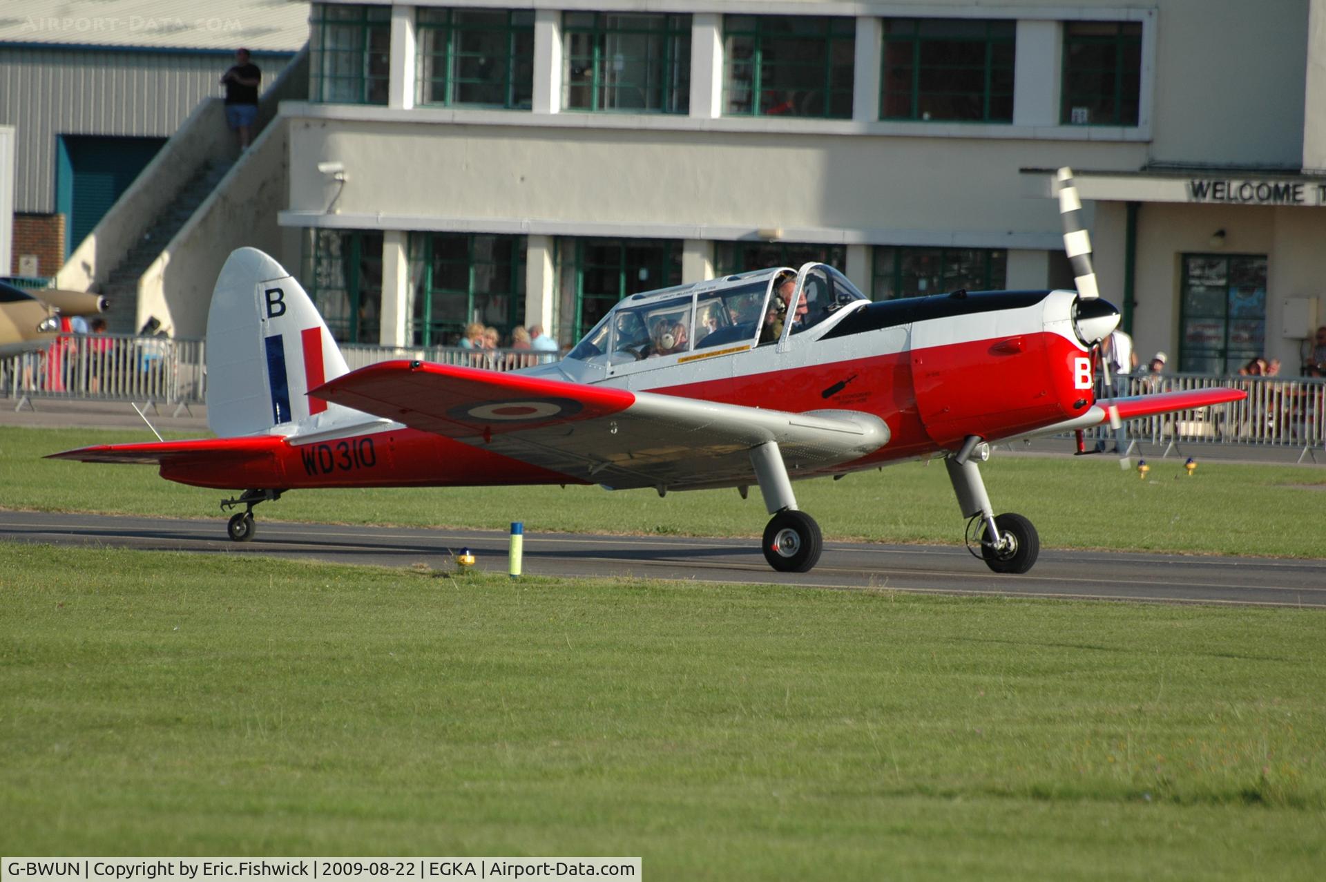 G-BWUN, 1951 De Havilland DHC-1 Chipmunk T.10 C/N C1/0253, G-BWUN at RAFA Battle of Britain Airshow, Shoreham Airport Aug 09