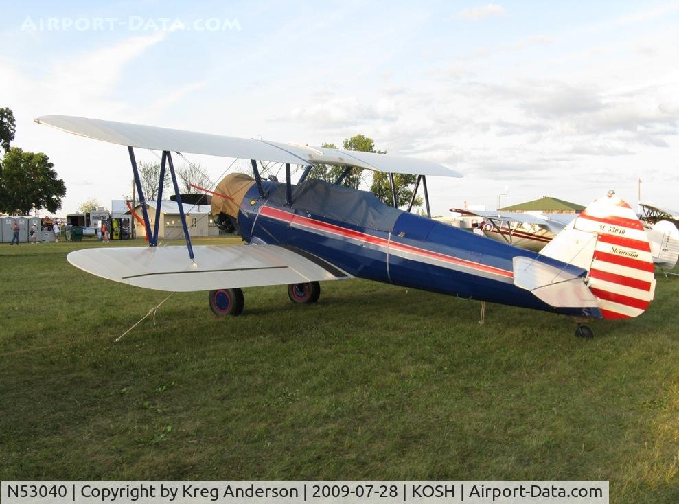 N53040, 1941 Boeing A75N1(PT17) C/N 75-799, EAA Airventure 2009