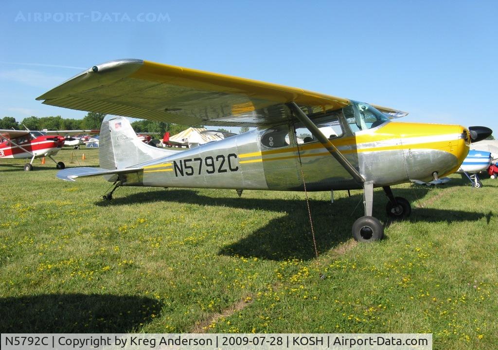 N5792C, 1950 Cessna 170A C/N 19746, EAA Airventure 2009