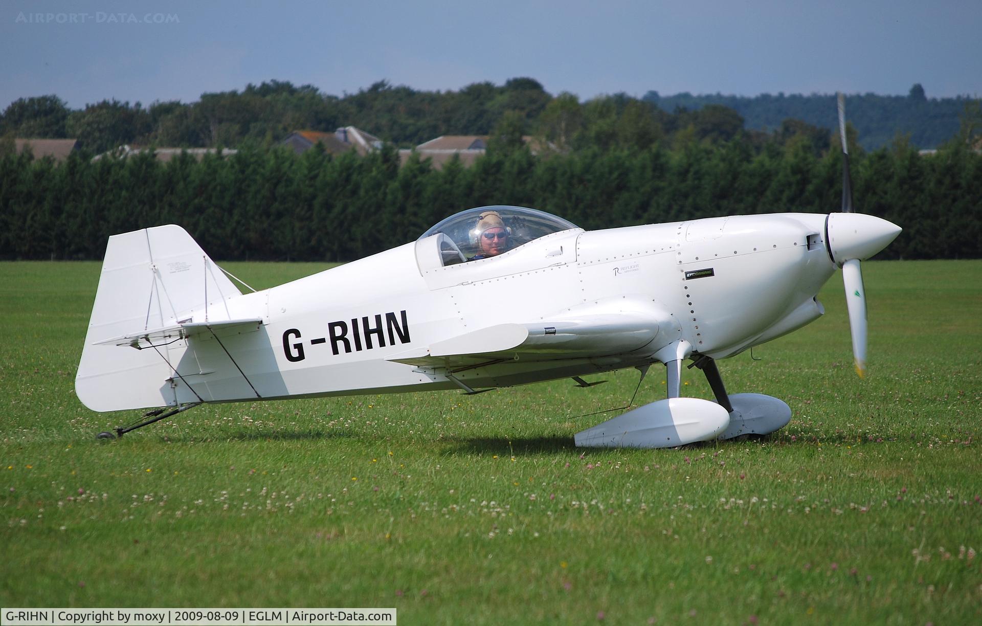 G-RIHN, 2004 Rihn DR-107 One Design C/N PFA 264-14201, DR107 One Design after an aerobatic sortie at White Waltham