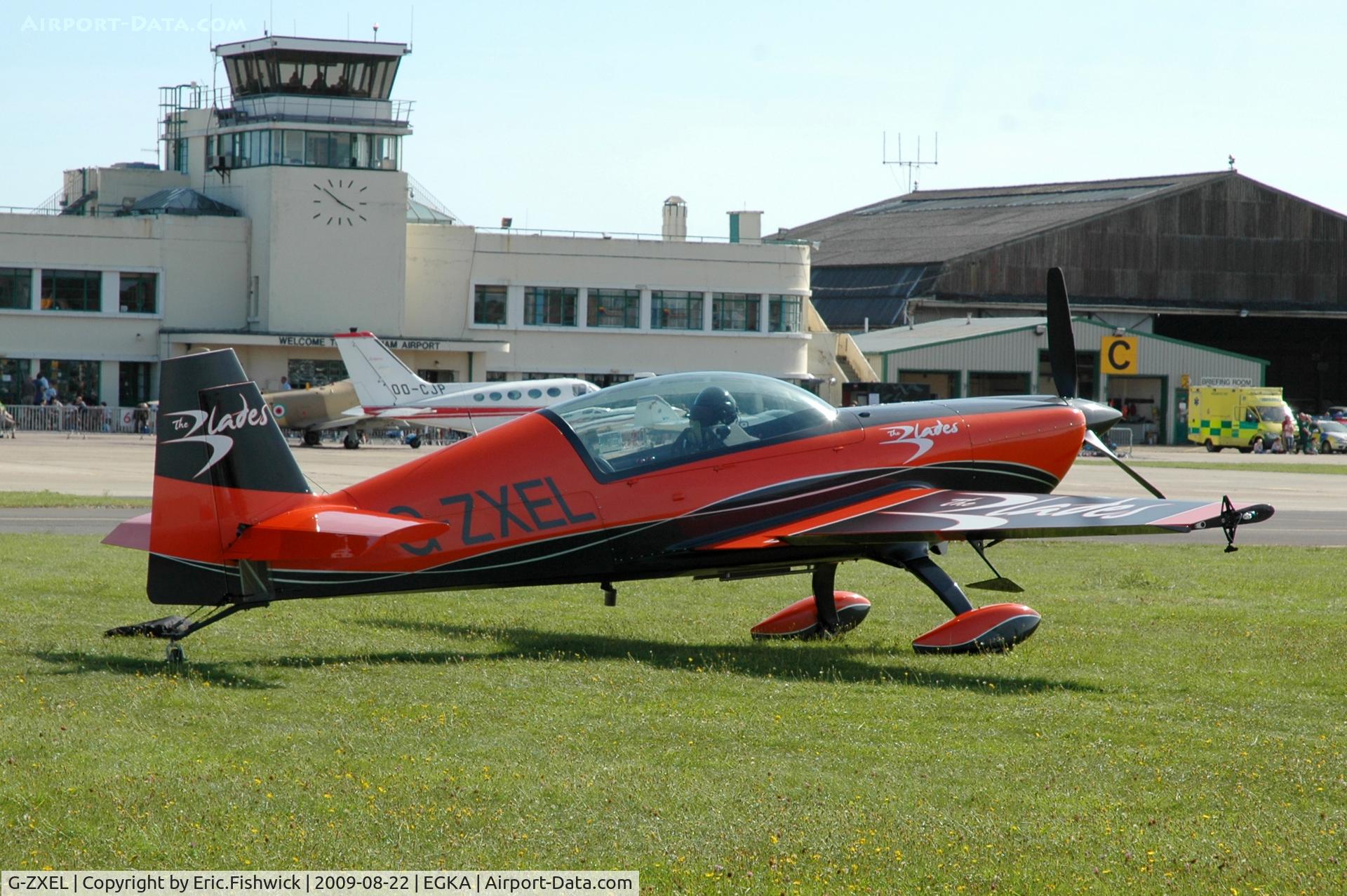 G-ZXEL, 2006 Extra EA-300L C/N 1224, G-ZXEL at RAFA Battle of Britain Airshow, Shoreham Airport Aug 09