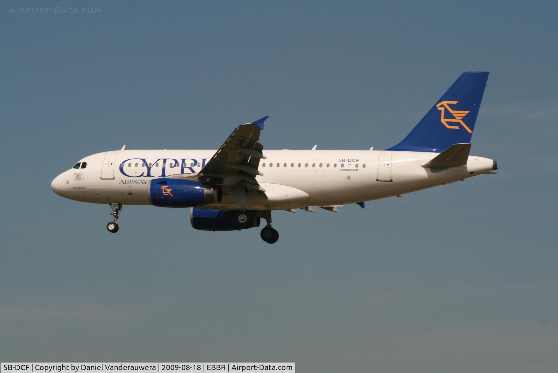 5B-DCF, 2006 Airbus A319-132 C/N 2718, flight CY334 is descending to rwy 02