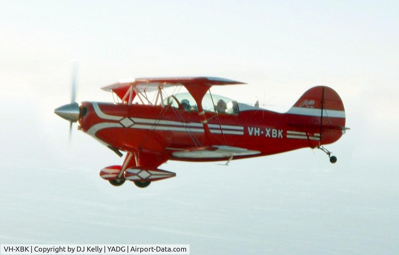 VH-XBK, 1975 Pitts S-2A Special C/N 2109, In flight South Australia