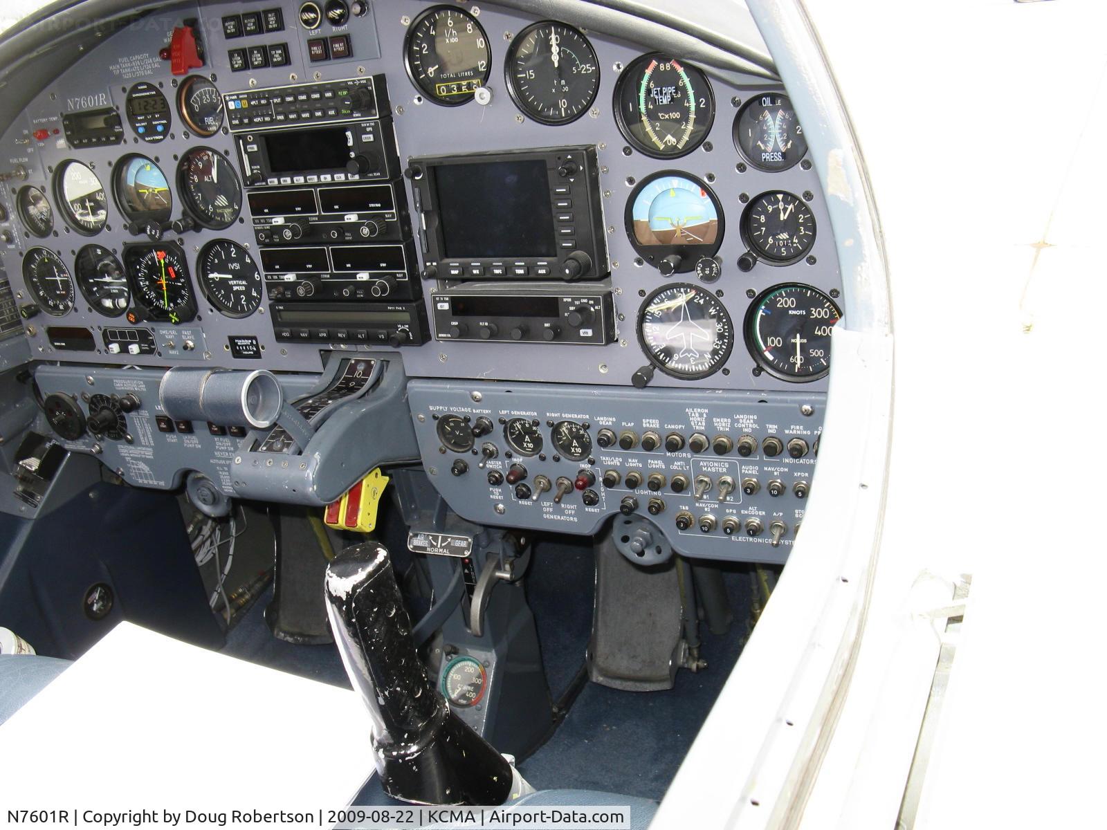 N7601R, 1961 Morane-Saulnier MS.760 Paris C/N 60, 1961 Morane-Saulniere MS.760A PARIS 1R jet, two Turbomeca Marbore VI 32 turbojets, 1080 lb st each, circuit breaker panel