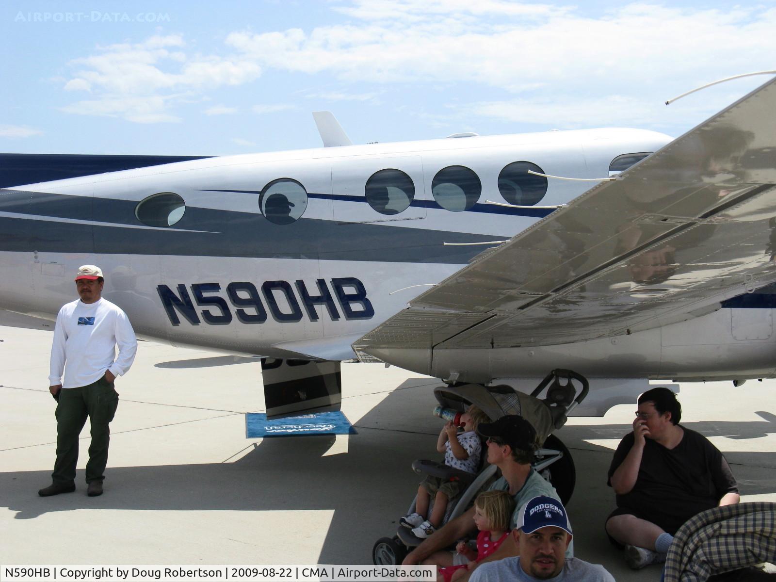 N590HB, Hawker Beechcraft C90GTI King Air C/N LJ-1934, Hawker Beech C90GTi KING AIR, two P&W(C)PT6A-35-A turboprops flat rated at 550 shp from 750 shp.