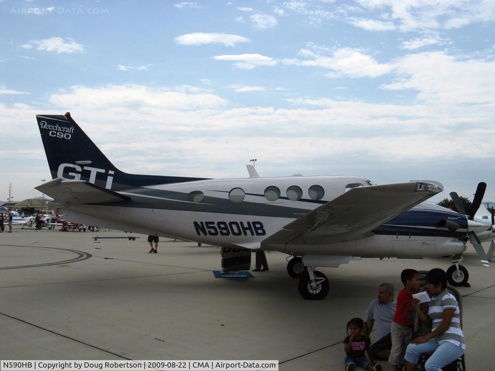 N590HB, Hawker Beechcraft C90GTI King Air C/N LJ-1934, Hawker Beech C90GTi KING AIR, two P&W(C)PT6A-35-A turboprops flat rated at 550 shp from 750 shp