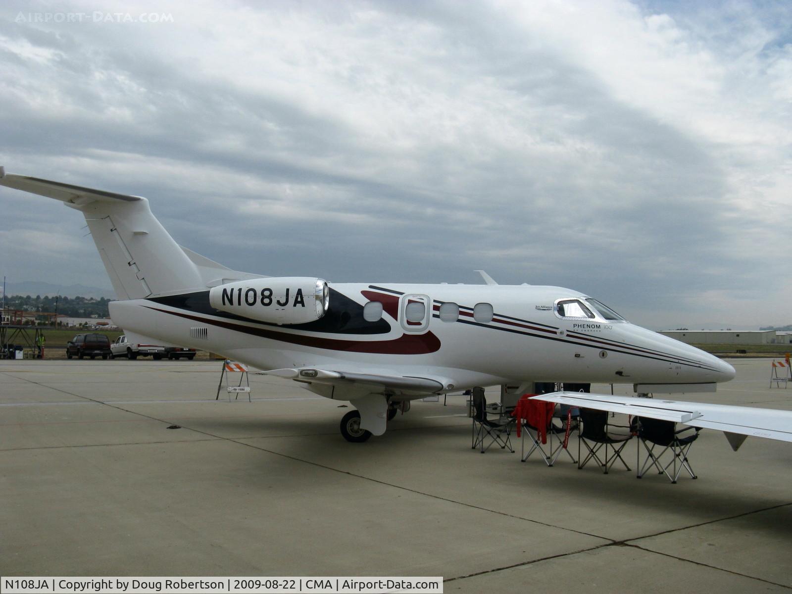 N108JA, 2009 Embraer EMB-500 Phenom 100 C/N 50000023, 2009 Embraer-Empresa Brasilia De Aeronautica SA EMB-500 Phenom 100, two P&W(C)PW617F-E turbofans 1,619 lb st each