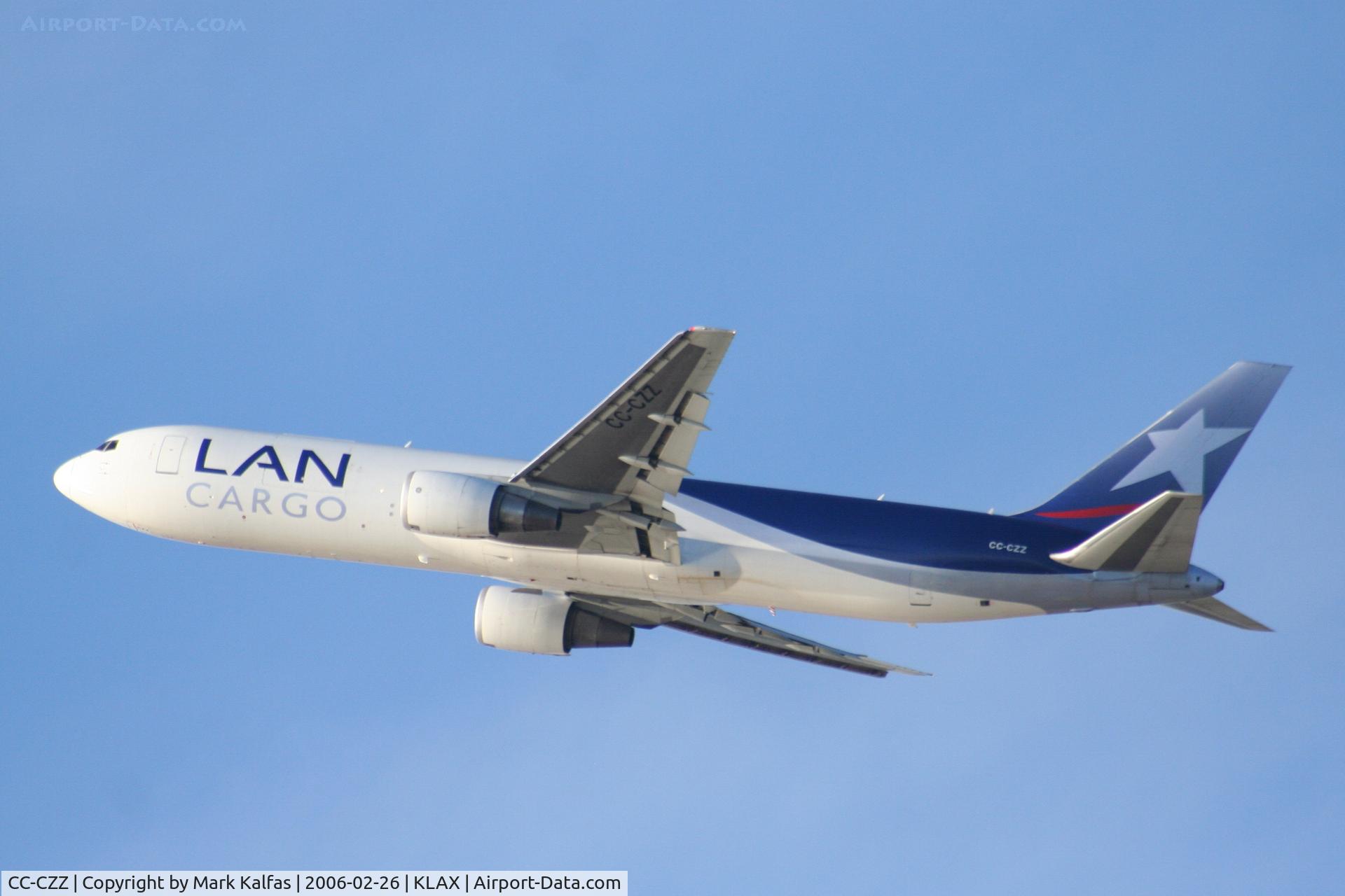 CC-CZZ, 1998 Boeing 767-316F/ER C/N 25756, LAN Cargo Boeing 767-316ER, CC-CCZ departing 25L KLAX