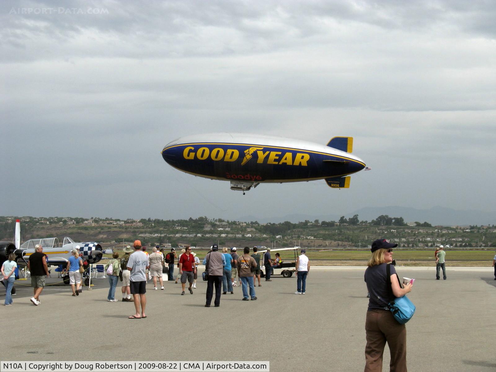 N10A, 1979 Goodyear GZ-20A C/N 4117, 1979 Goodyear GZ-20A BLIMP 'Spirit of America' over 'Wings Over Camarillo' 29th Annual Air Show