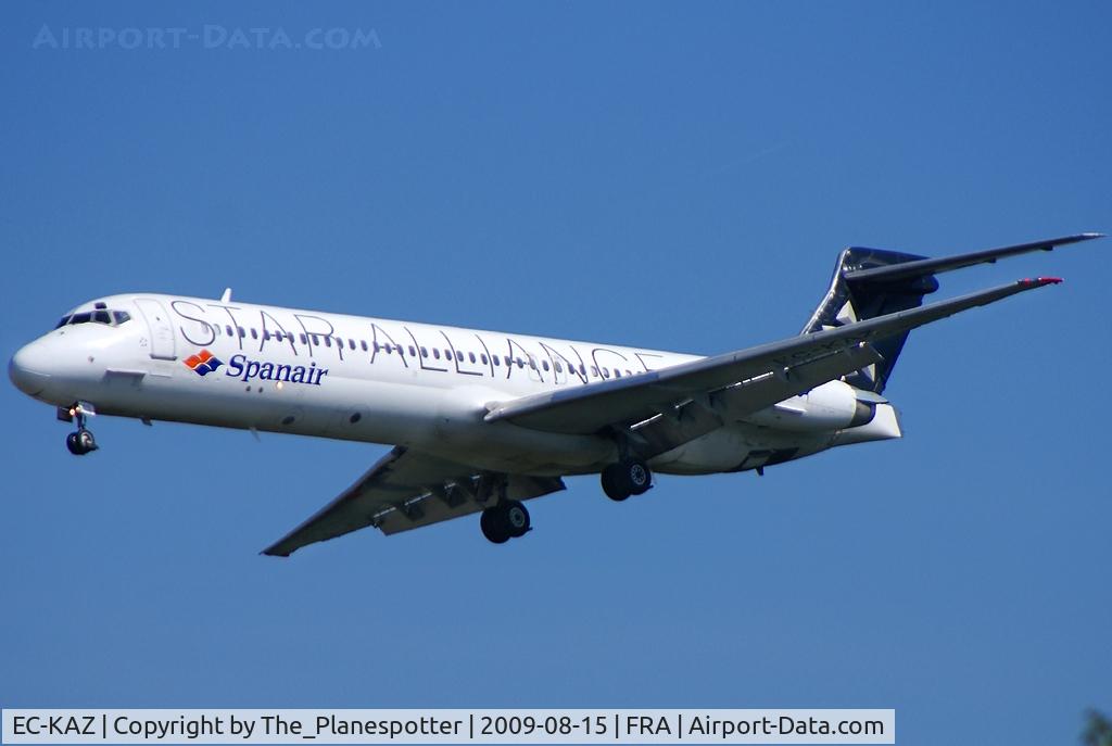 EC-KAZ, 1988 McDonnell Douglas MD-87 (DC-9-87) C/N 49614, Another Star Alliance Bird. Sadly reminding me of the Crash in Barajas of one of it´s Sistership´s.