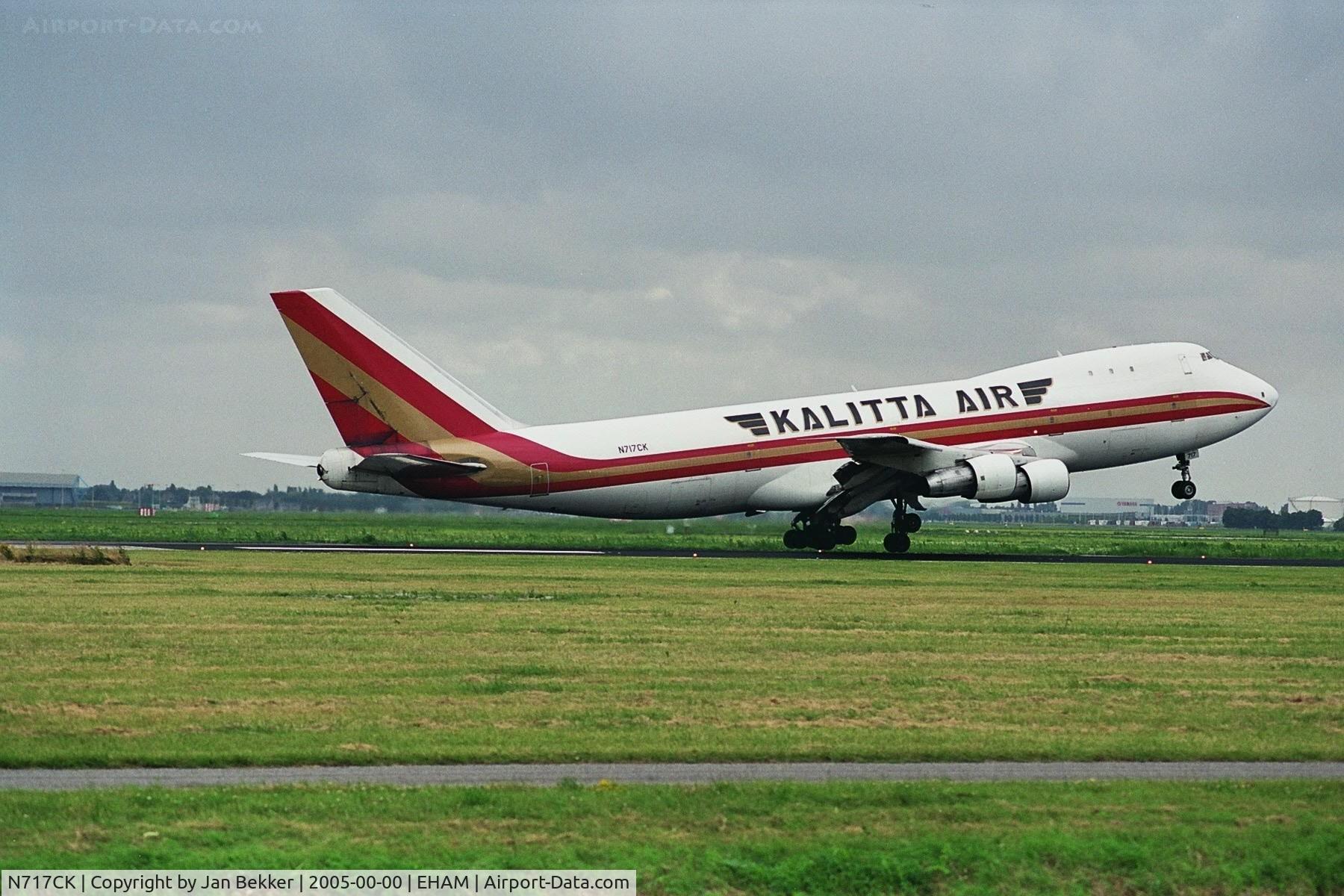 N717CK, 1971 Boeing 747-123 C/N 20325, In landing at Schiphol Summer 2005