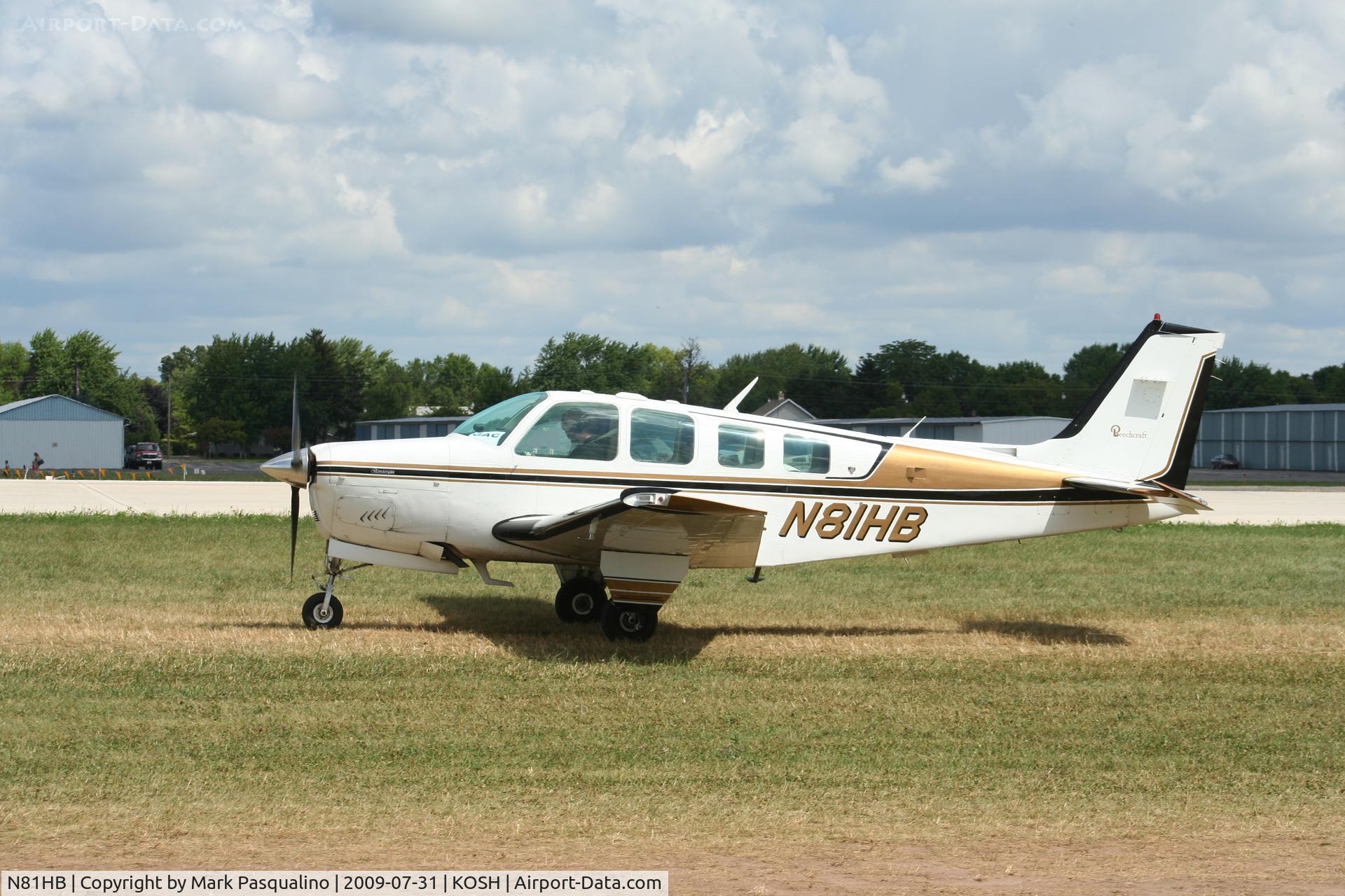 N81HB, 1981 Beech A36 Bonanza 36 C/N E-1902, Beech A36
