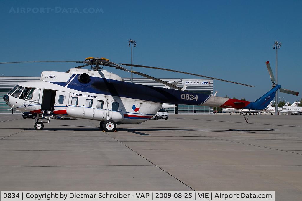 0834, Mil Mi-8S Hip C/N 10834, Czech Air Force Mil Mi8