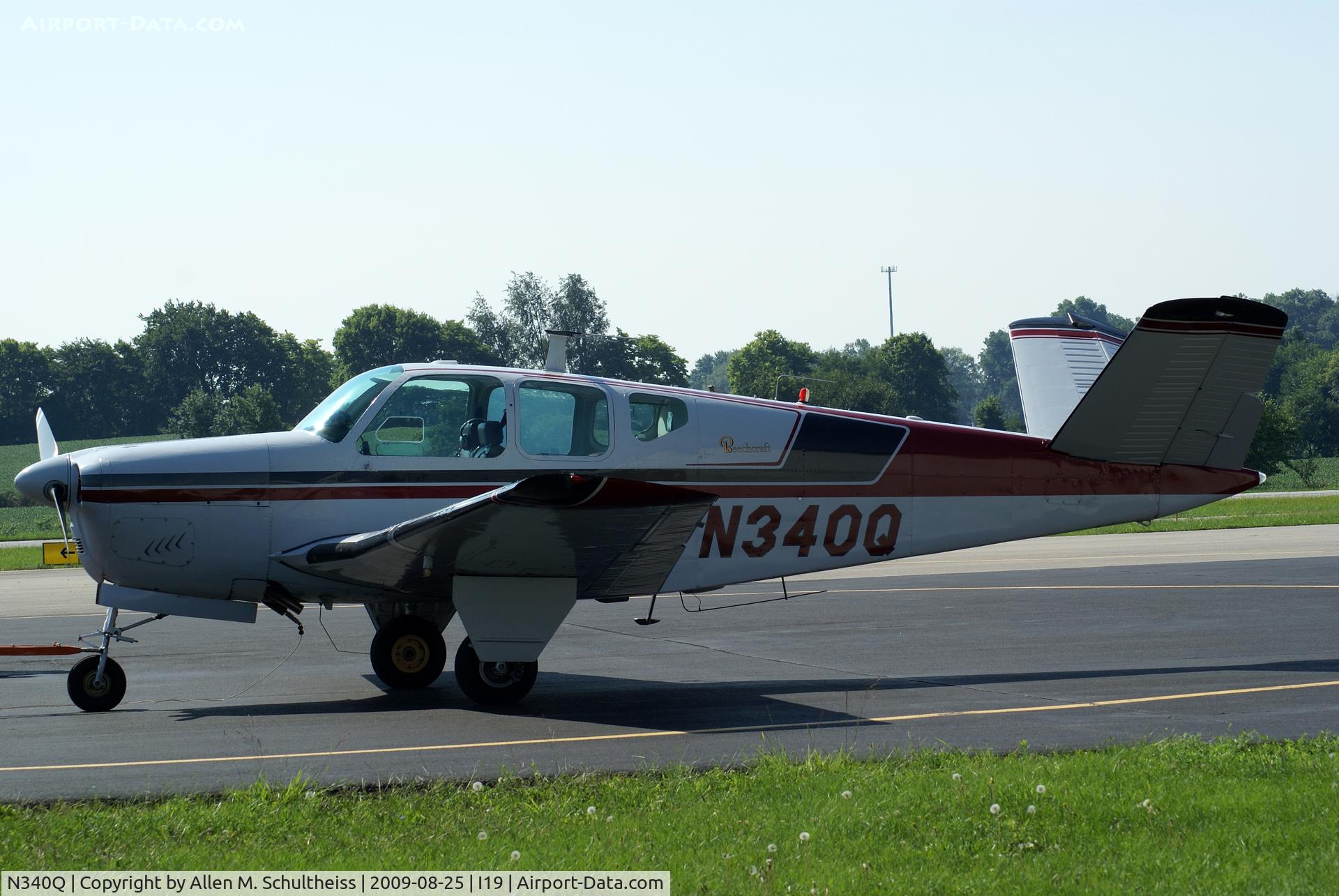 N340Q, 1958 Beech J35 Bonanza C/N D-5486, 1956 Beech J35