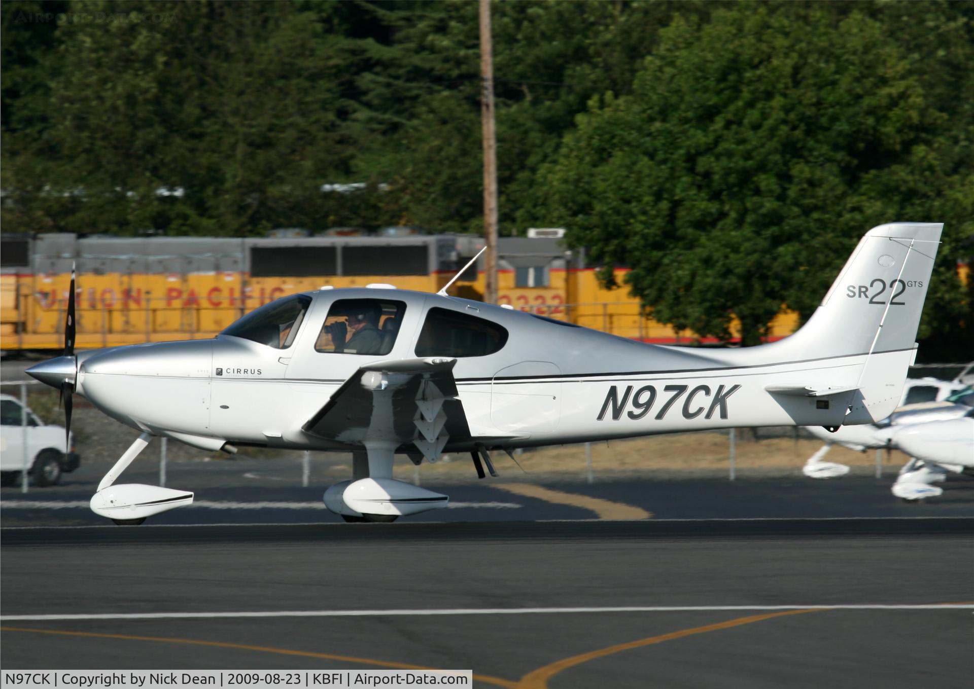 N97CK, 2009 Cirrus SR22 GTS C/N 3419, KBFI