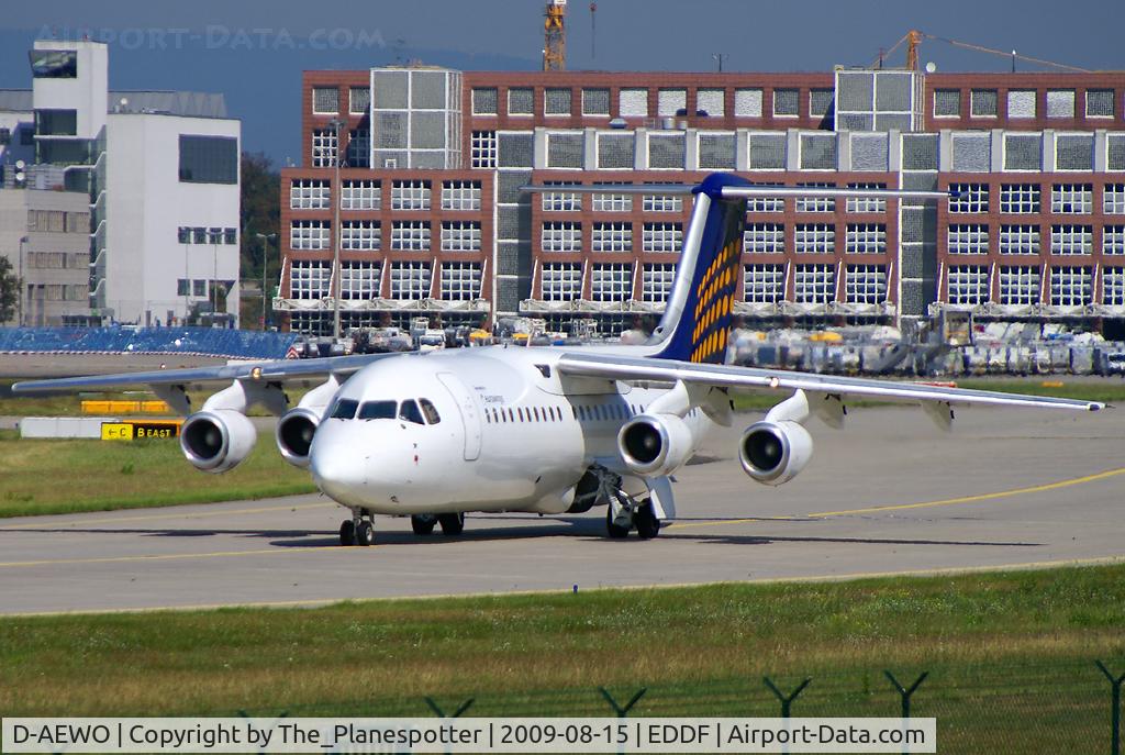 D-AEWO, 1990 British Aerospace BAe.146-300 C/N E3162, Another Jumbolino making it´s way to Rwy 18W.