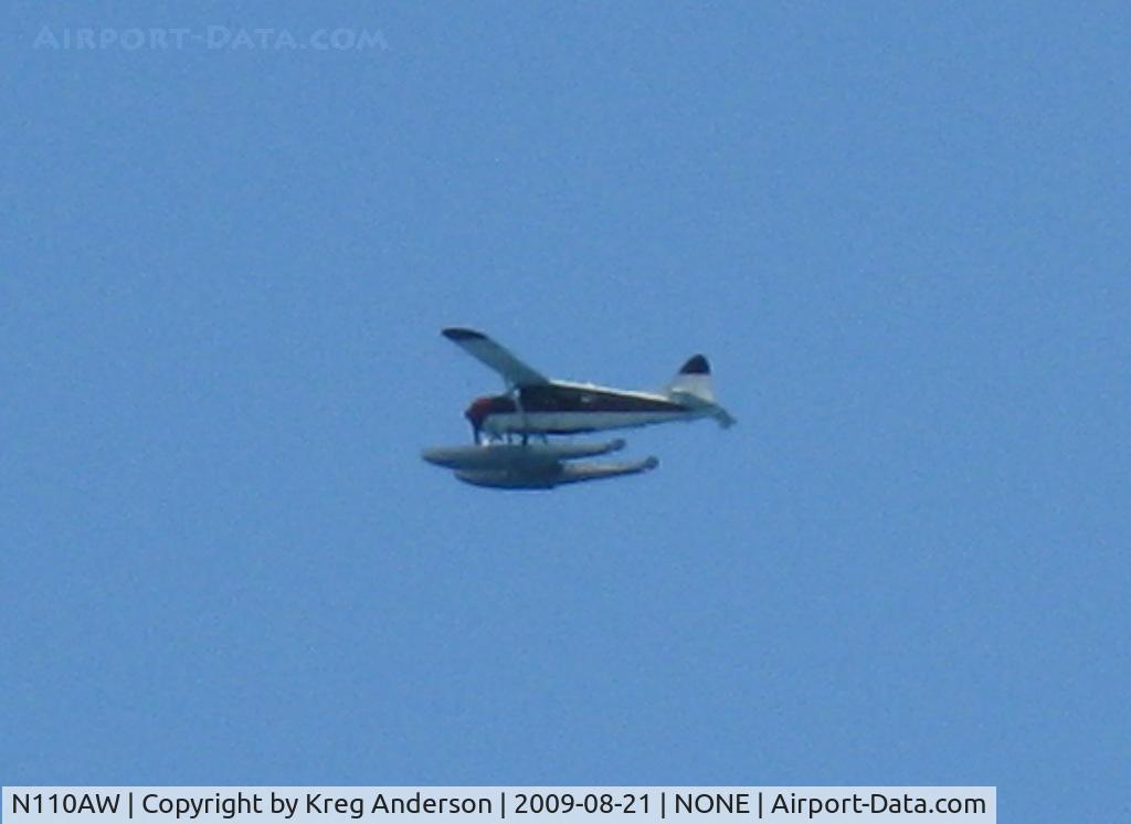 N110AW, 1954 De Havilland Canada DHC-2-L-20 C/N 690, An Island Seaplane Service DHC-2 Beaver flying over Waikiki, HI.