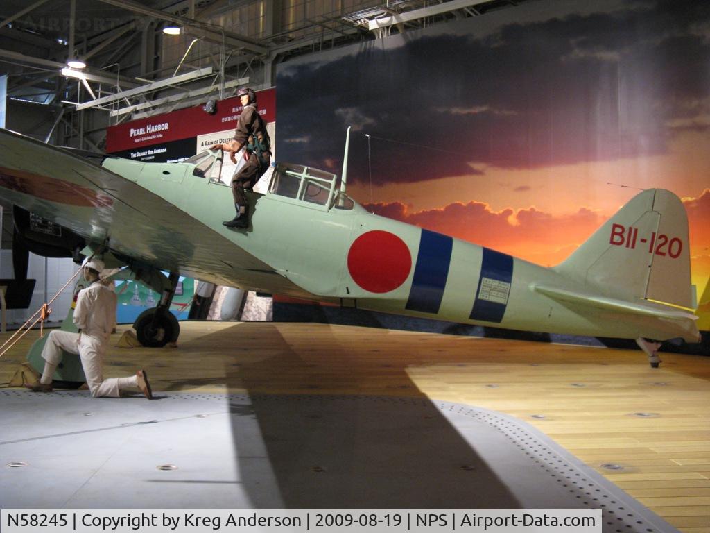 N58245, Mitsubishi A6M2-21 Zero C/N 807, A Mitsubishi A6M2 Zero on display at the Pacific Aviation Museum