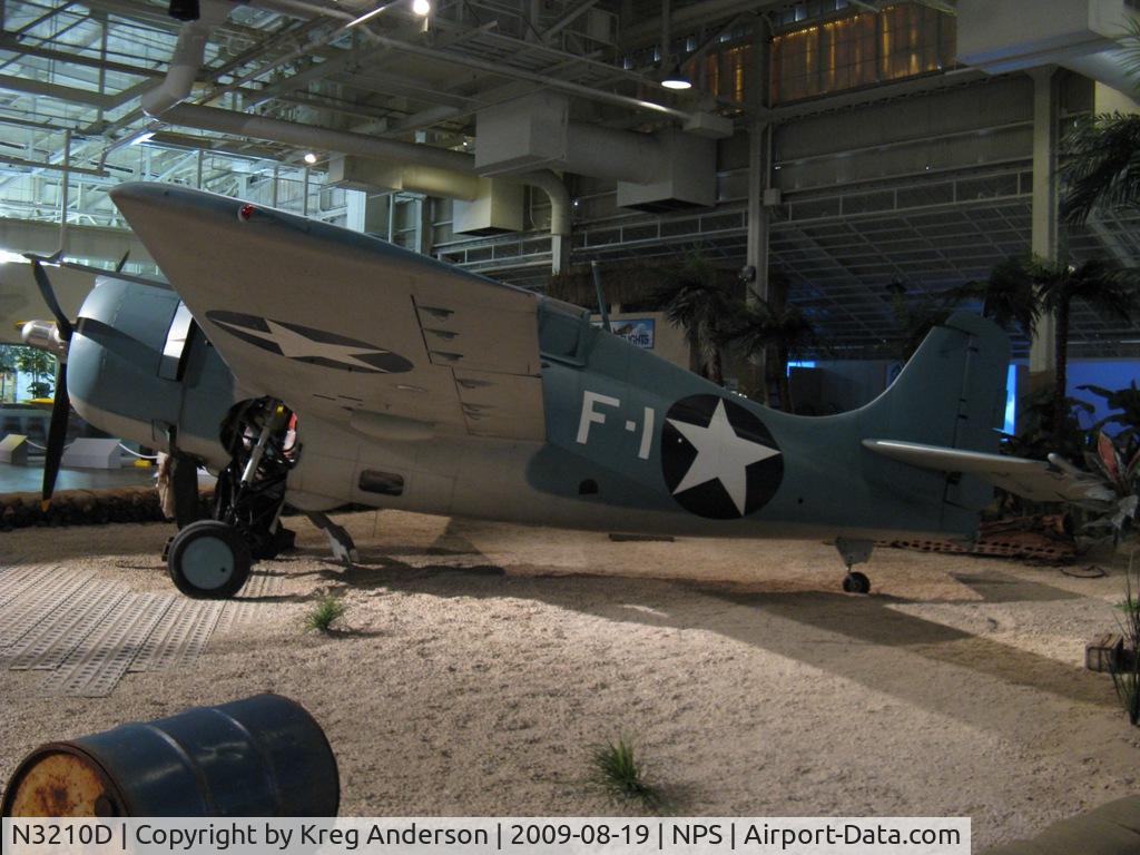 N3210D, 1943 Grumman F4F-3 Wildcat C/N 12296, An airworthy Grumman F4F-3 Wildcat on display at the Pacific Aviation Museum
