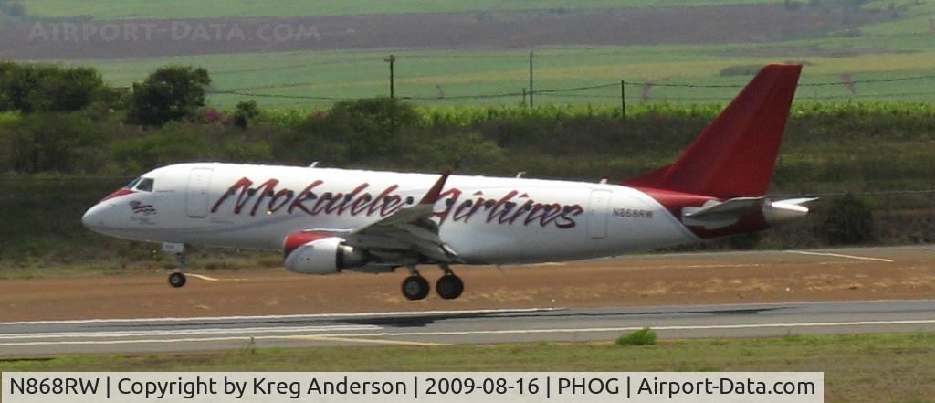 N868RW, 2006 Embraer 170SE (ERJ-170-100SE) C/N 17000131, Mokulele Airlines (opb Shuttle America) Embraer ERJ170-100