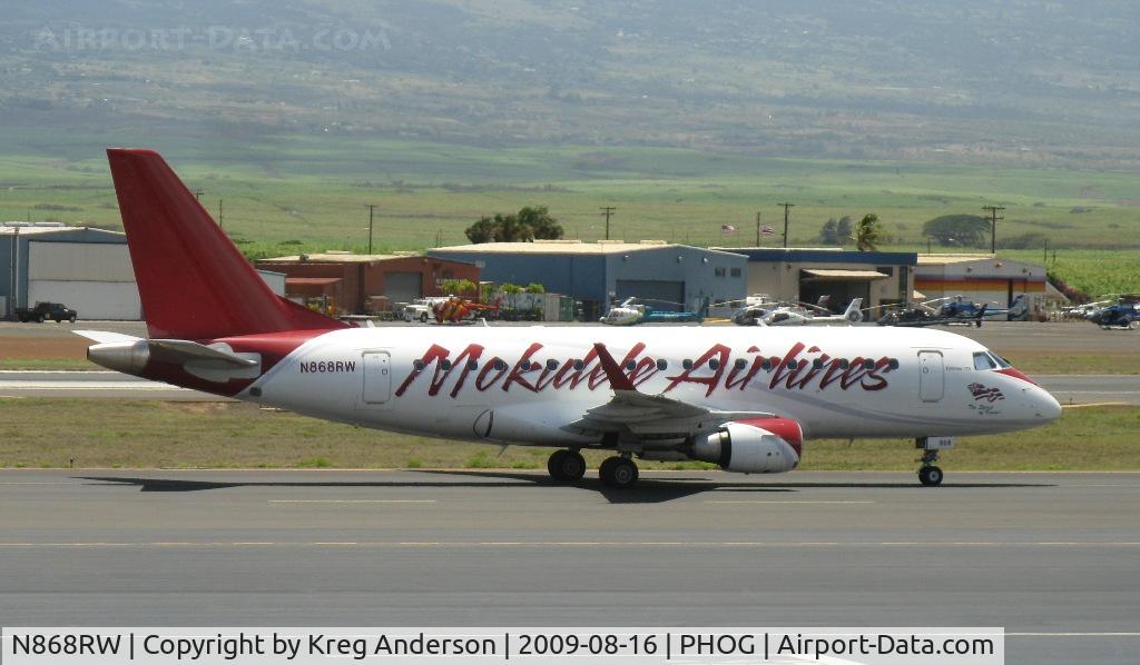 N868RW, 2006 Embraer 170SE (ERJ-170-100SE) C/N 17000131, Mokulele Airlines (opb Shuttle America) Embraer ERJ170-100