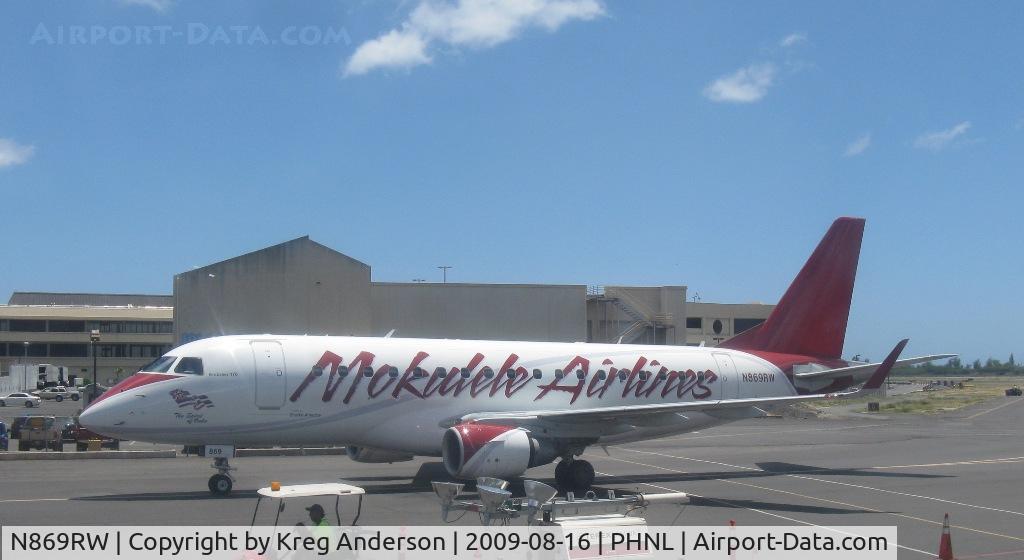 N869RW, 2006 Embraer 170SE (ERJ-170-100SE) C/N 17000133, Mokulele Airlines (opb Shuttle America) Embraer ERJ170-100
