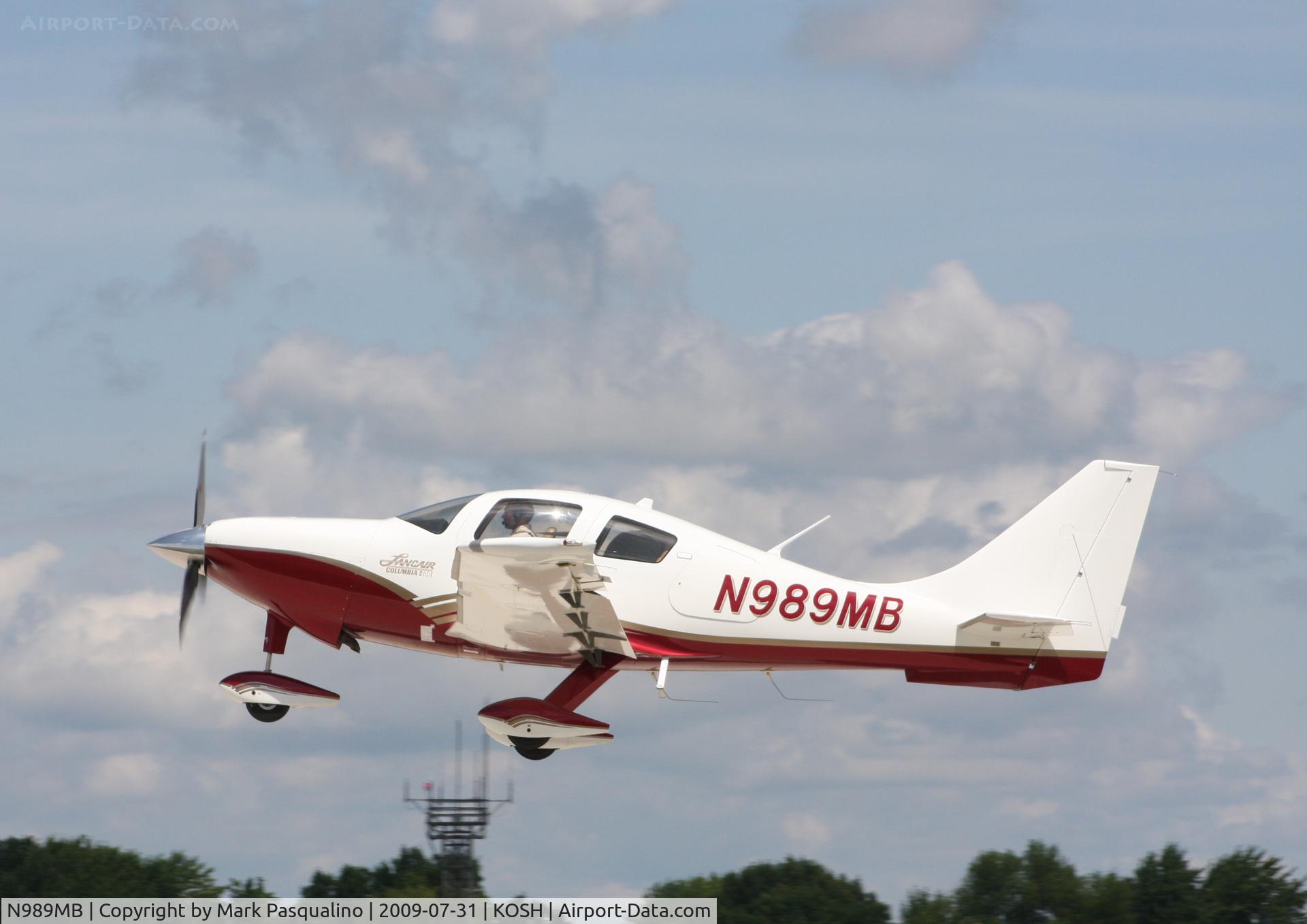 N989MB, 2005 Lancair LC41-550FG C/N 41058, LC41-550FG