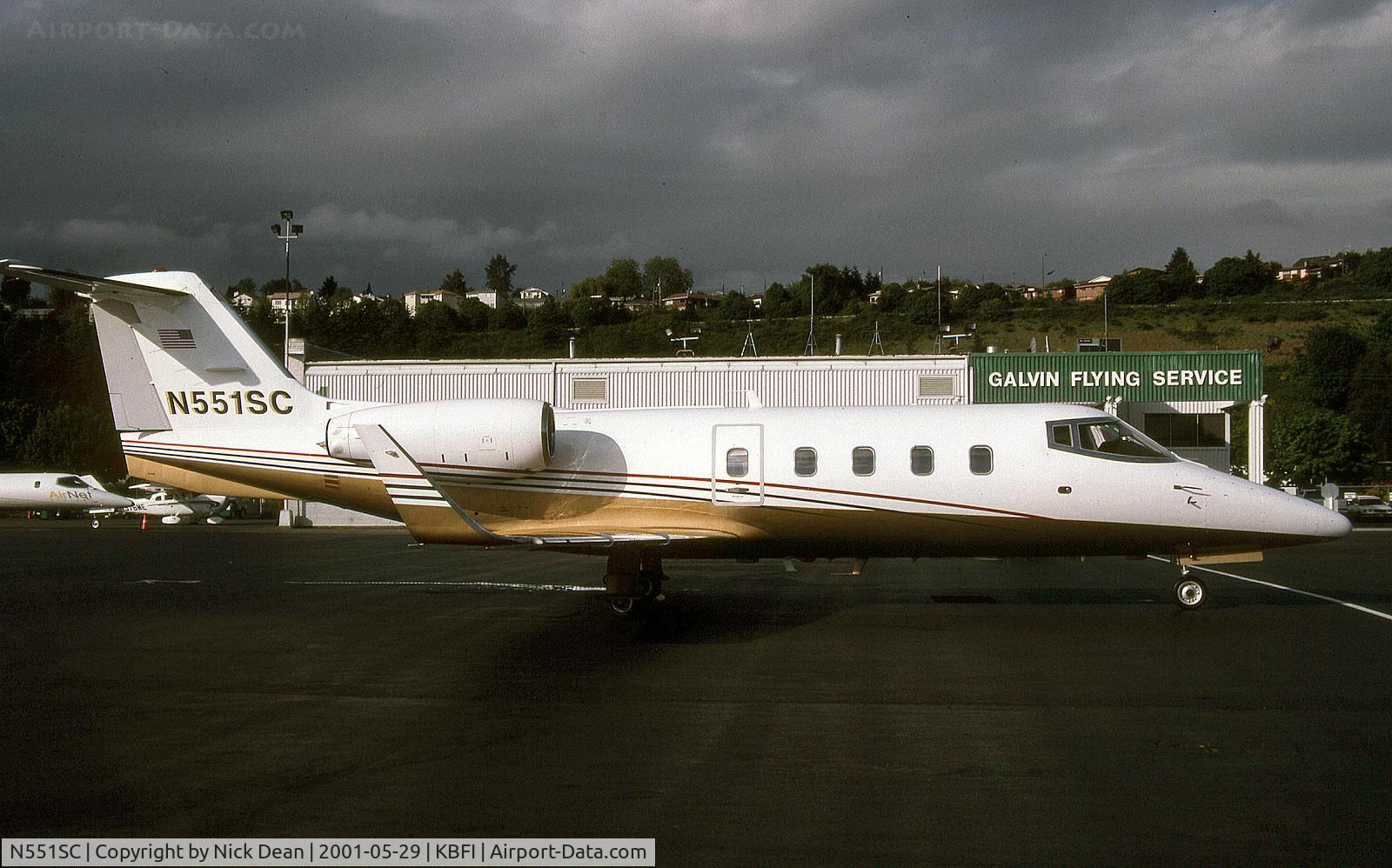 N551SC, 1981 Learjet 55 C/N 55-008, KBFI