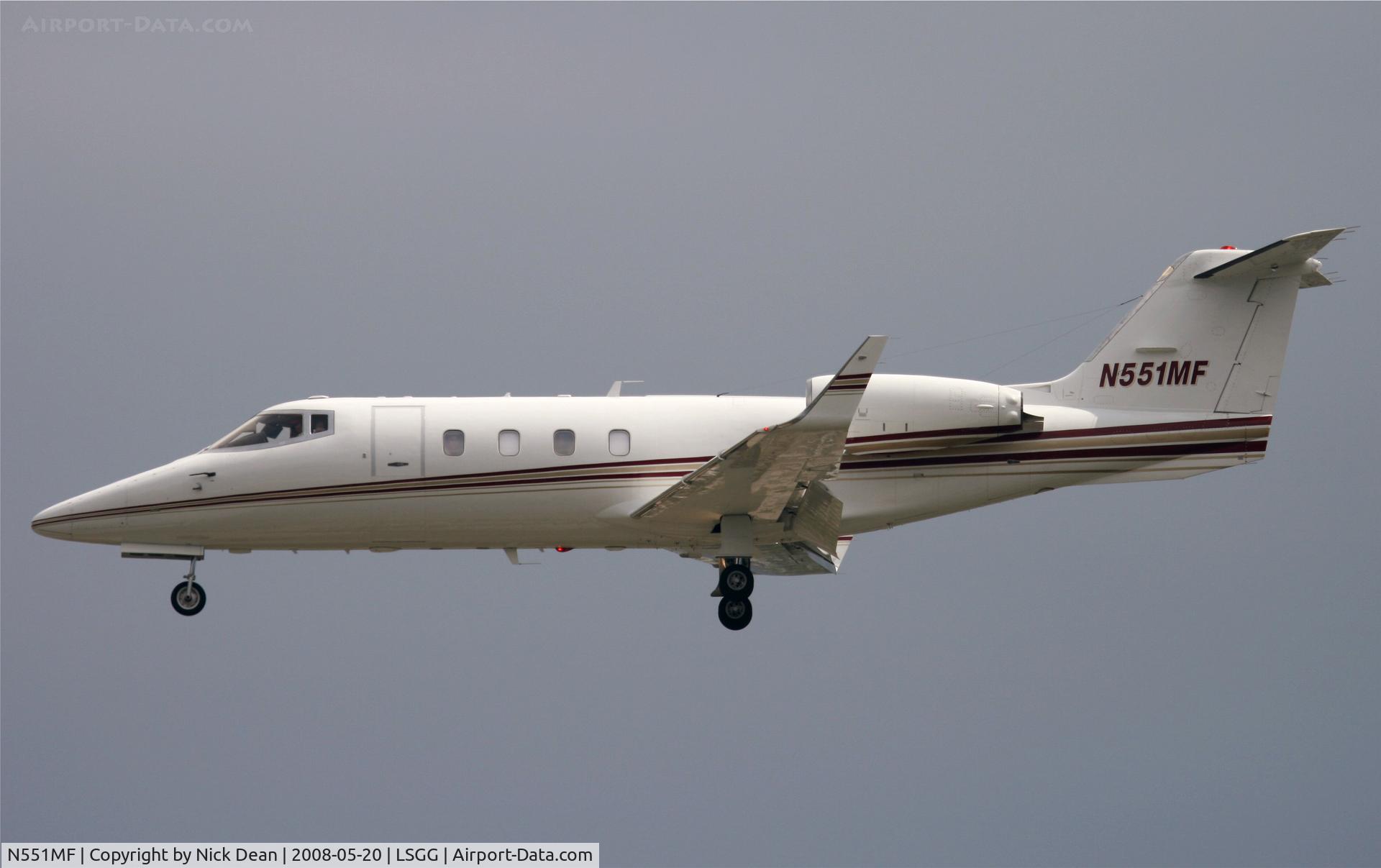 N551MF, 1981 Gates Learjet 55 Longhorn C/N 15, LSGG