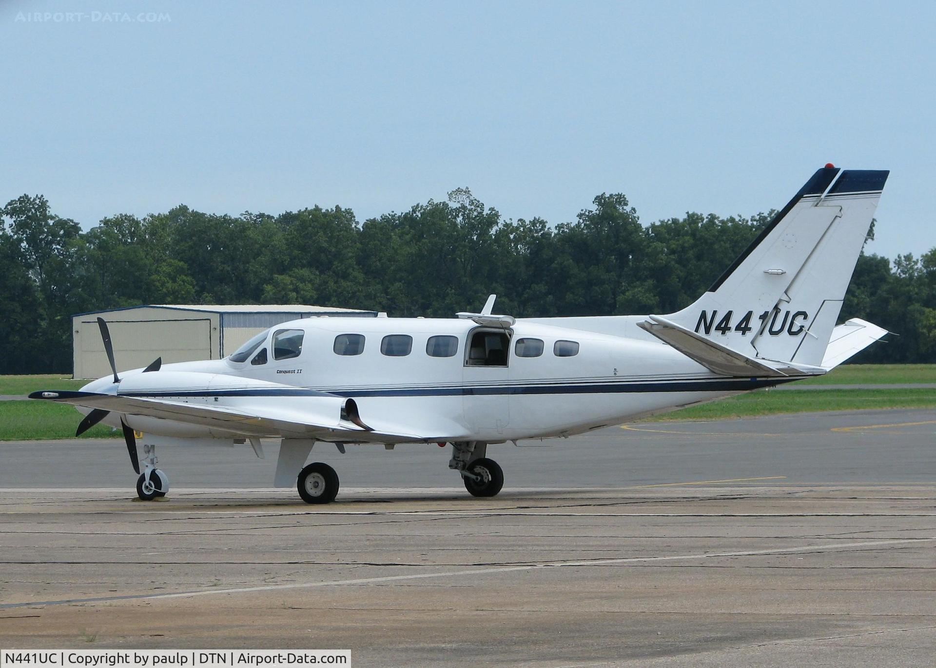 N441UC, Cessna 441 Conquest II C/N 441-0344, At Downtown Shreveport.