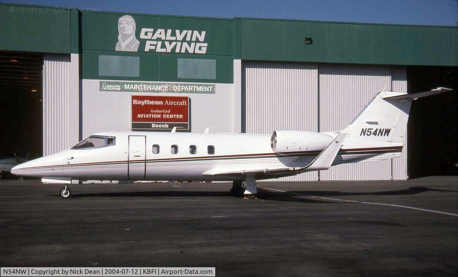 N54NW, 1982 Learjet 55 C/N 054, KBFI