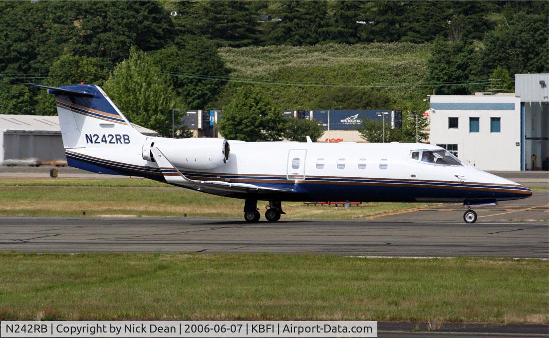 N242RB, 1987 Gates Learjet 55B C/N 55B-132, KBFI