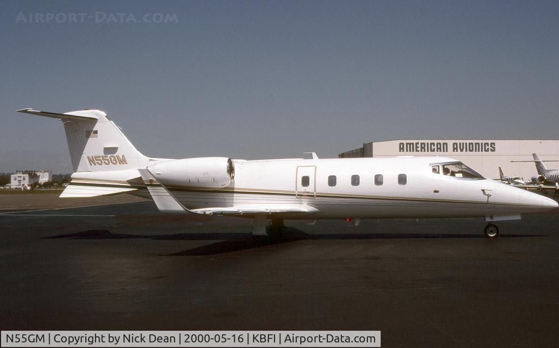N55GM, 1989 Learjet 55C C/N 55C-139A, KBFI