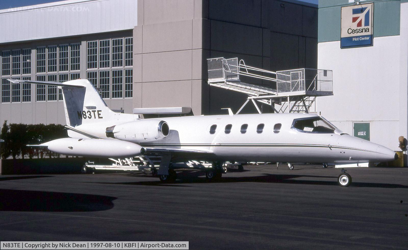 N83TE, 1981 Learjet 25D C/N 25D-329, KBFI