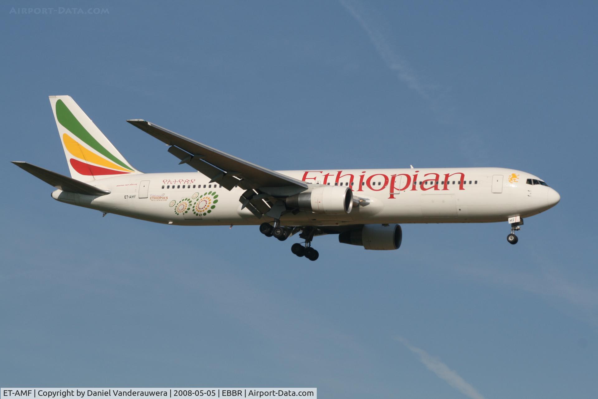 ET-AMF, 2000 Boeing 767-3BG/ER C/N 30563, arrival of flight ET706 to rwy 02