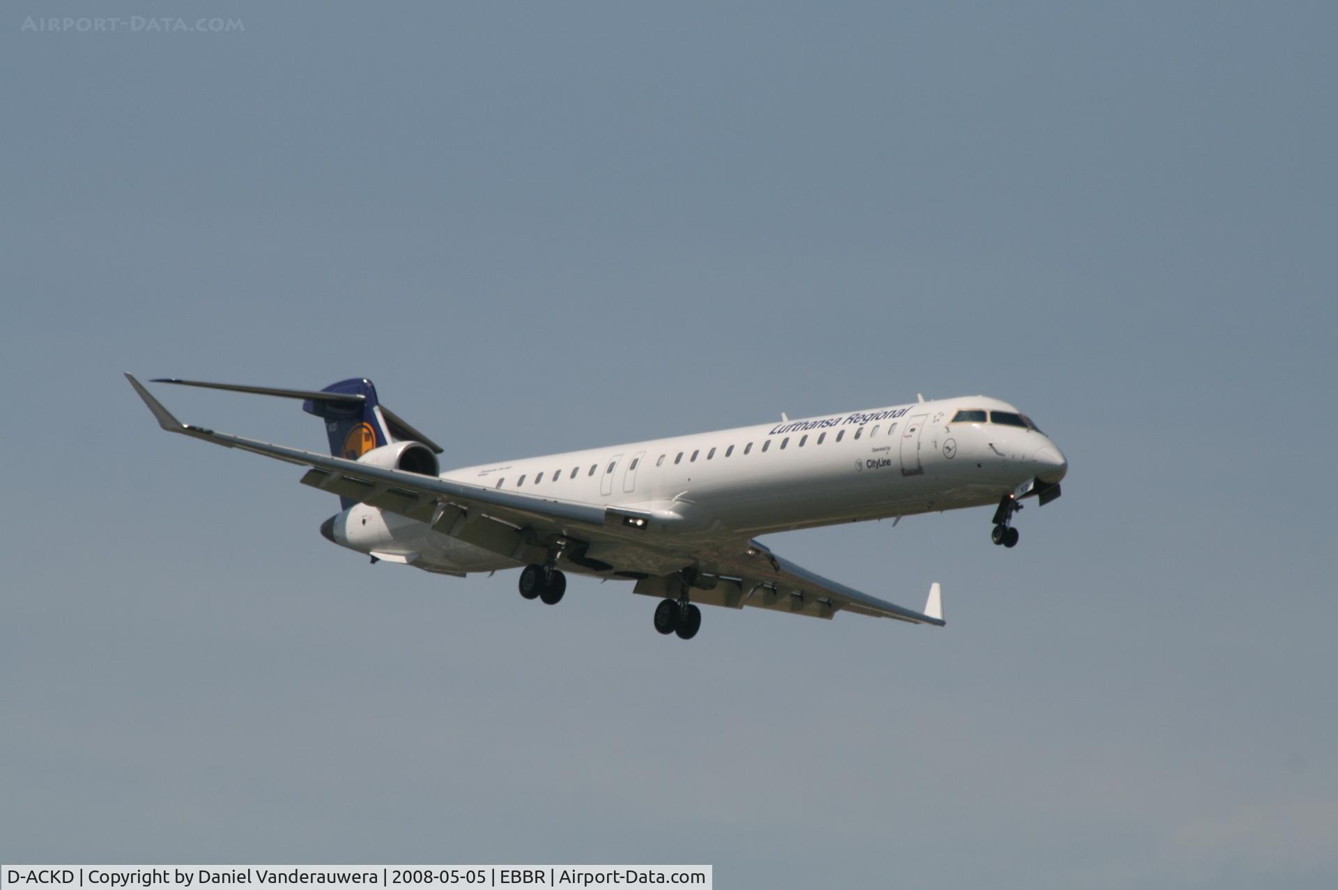 D-ACKD, 2006 Bombardier CRJ-900LR (CL-600-2D24) C/N 15080, arrival of flight LH4604 to rwy 02