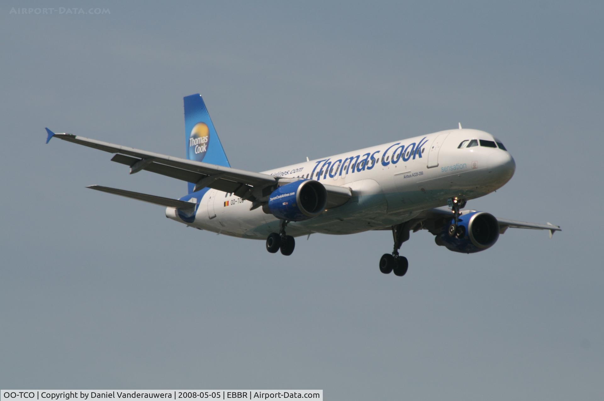 OO-TCO, 2000 Airbus A320-214 C/N 1306, arrival of flight FQ1969 to rwy 02