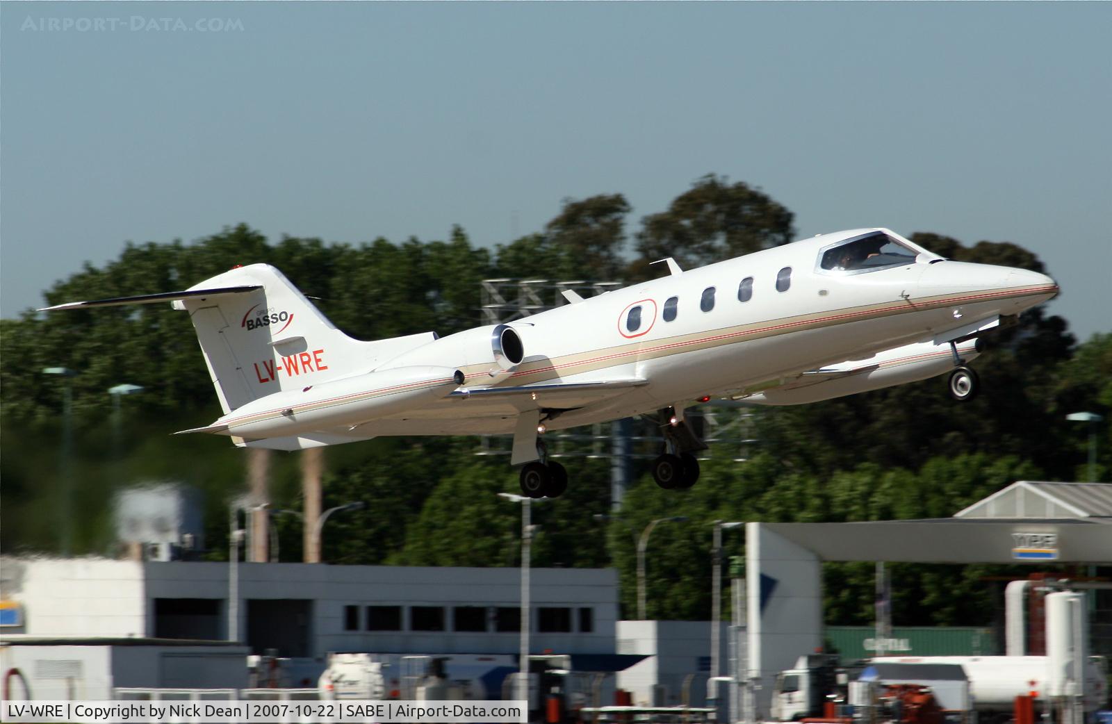 LV-WRE, 1982 Learjet 25G C/N 25G-355, SABE