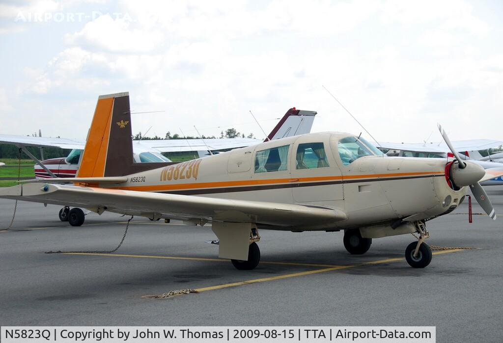N5823Q, 1965 Mooney M20E C/N 777, All tied up