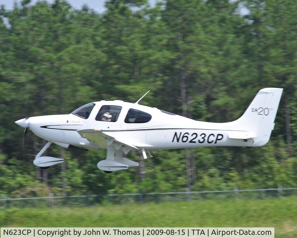 N623CP, 2008 Cirrus SR20 C/N 1946, Departing runway 3