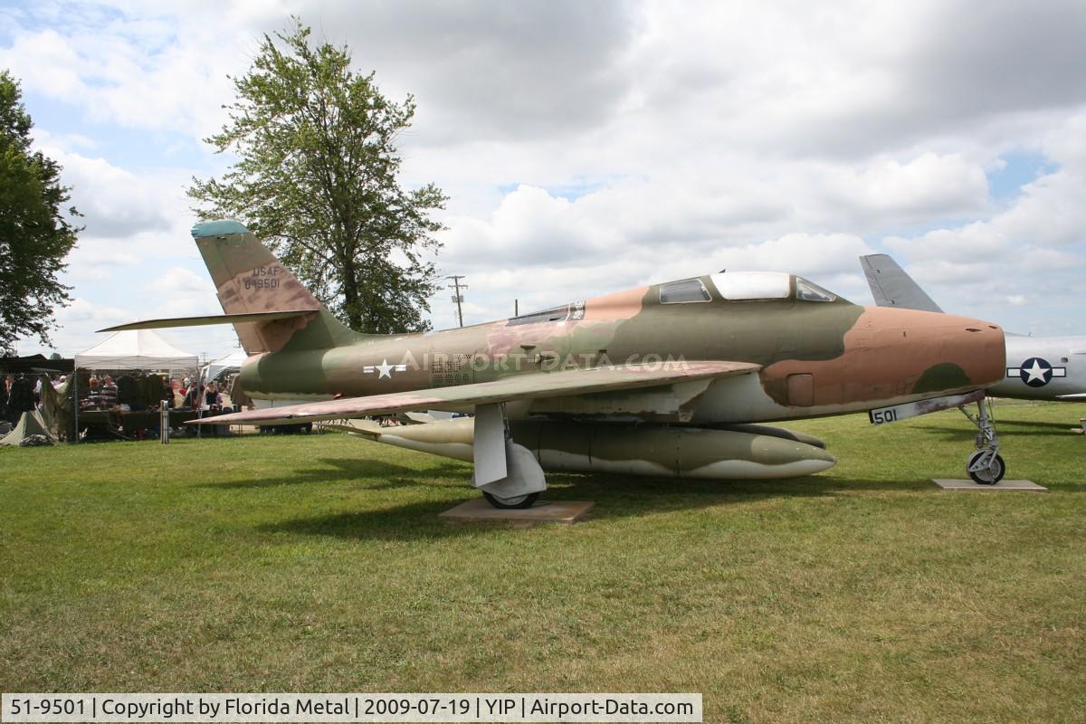51-9501, 1951 General Motors F-84F Thunderstreak C/N Not found 51-9501, F-84 Thunderstreak