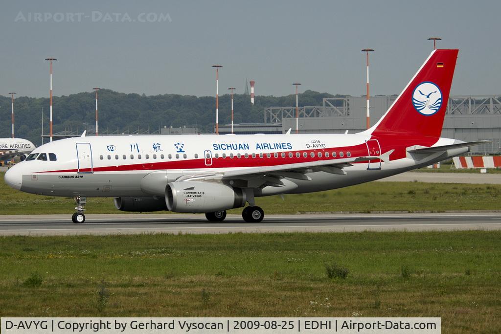 D-AVYG, 1997 Airbus A319-114 C/N 679, Sichuan Airlines