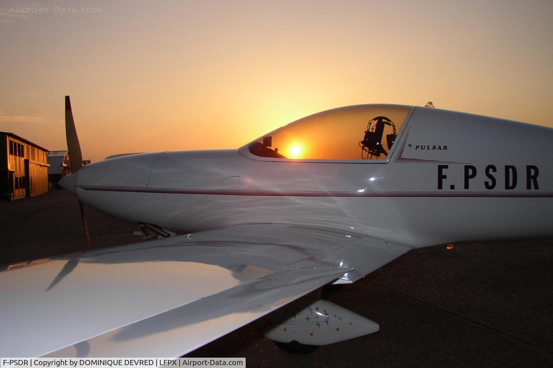 F-PSDR, 1995 Aero Designs Pulsar 582 C/N 106-F, retour de vol devant hangar Gaston Caudron