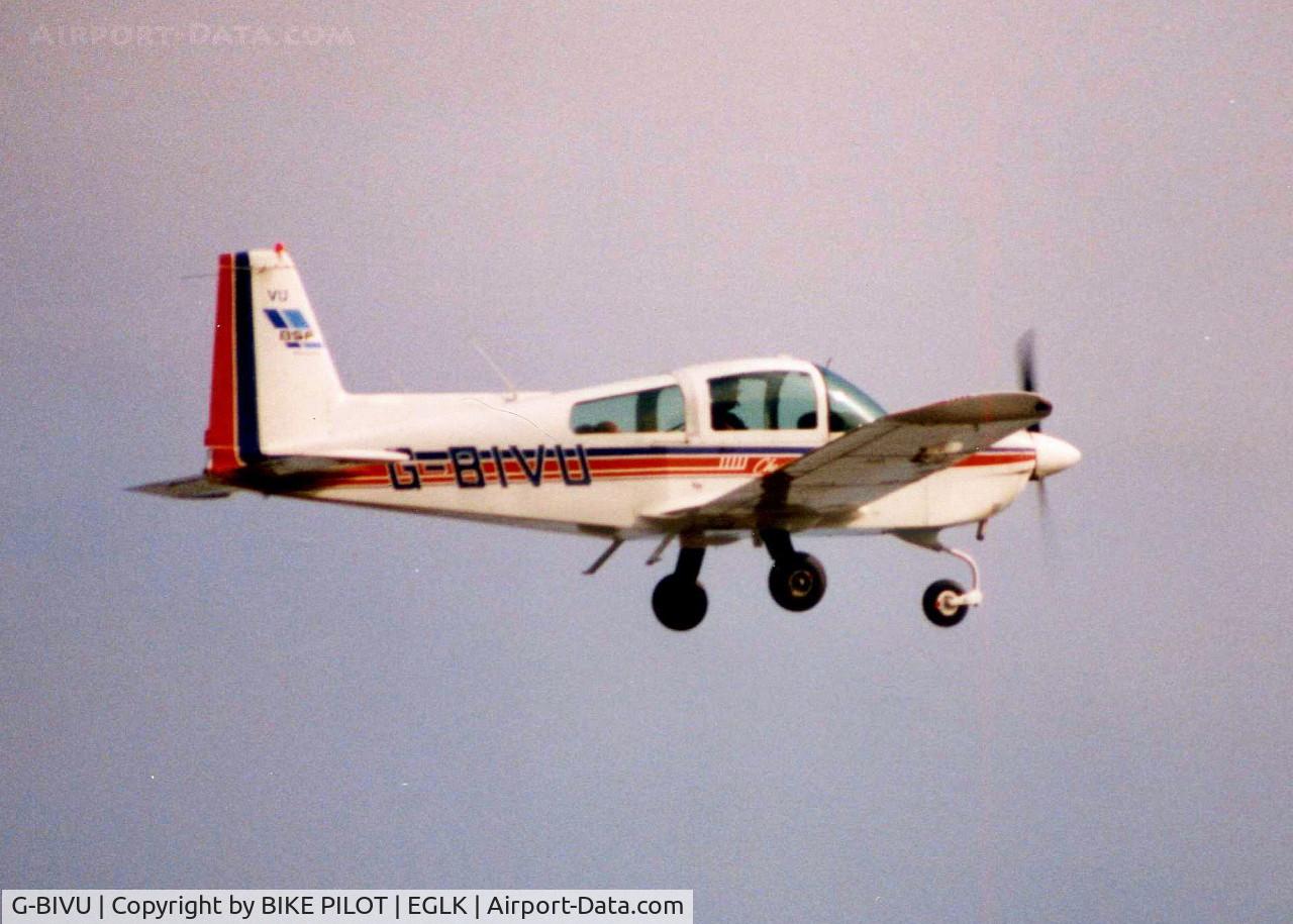 G-BIVU, 1979 Gulfstream American AA-5A Cheetah C/N AA5A-0772, BLACKBUSHE SCHOOL OF FLYING LATE 80'S